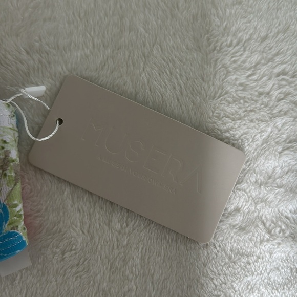 Musera Floral Bikini Top with Blue and Green Accents - Picture 4 of 7